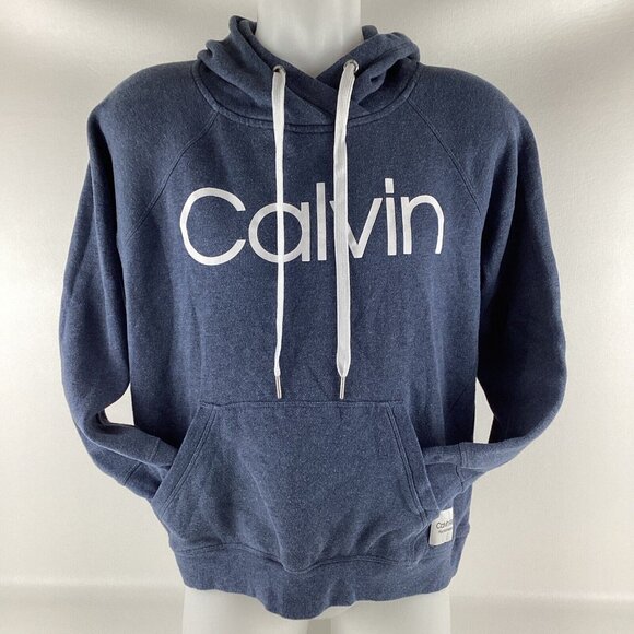 Calvin Klein Performance Hoodie Drawstring Active Blue Wash Men's Size Medium - Picture 2 of 13